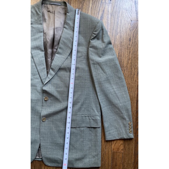 Ermenegildo Zegna Blazer Mens Size 44R Green High Performance Wool Jacket - Picture 7 of 16